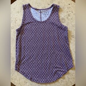 LOFT Geometric Purple Women's Top